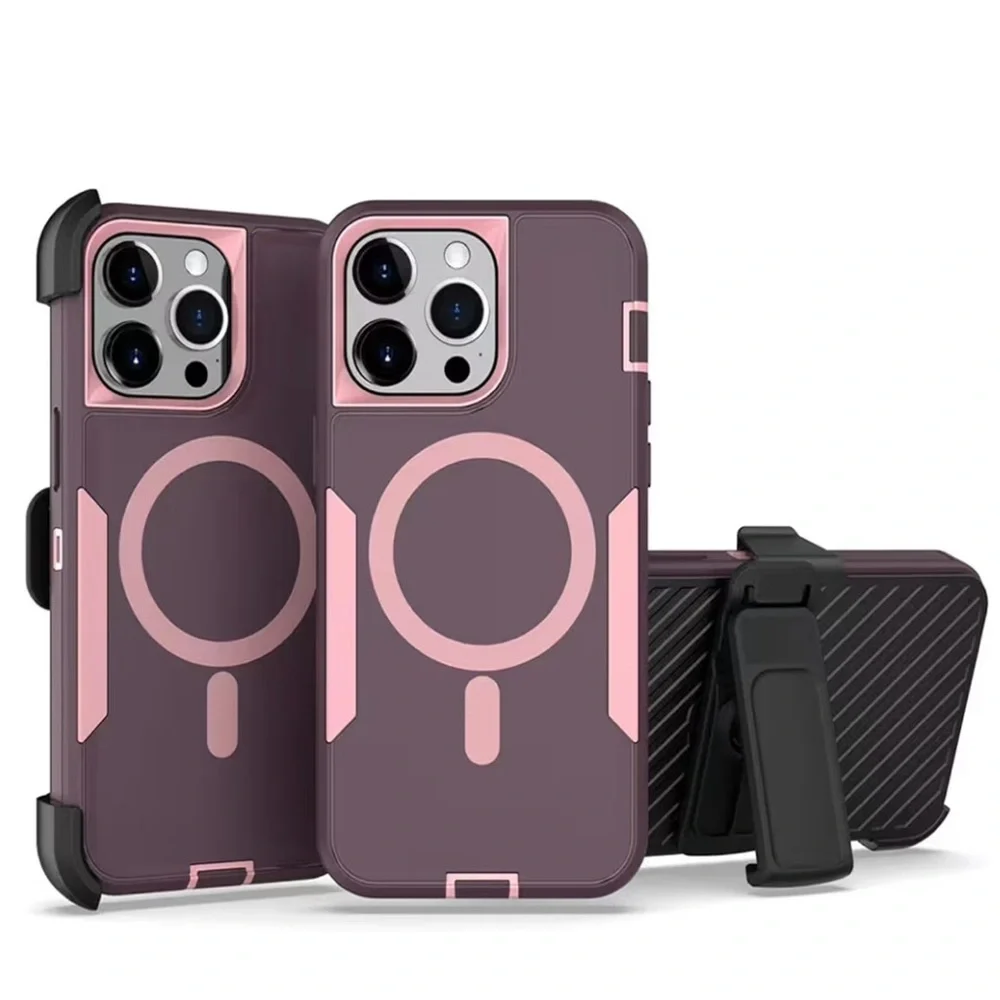 I Phone 16 Promax Cases Magnetic Double Protection Though Durable